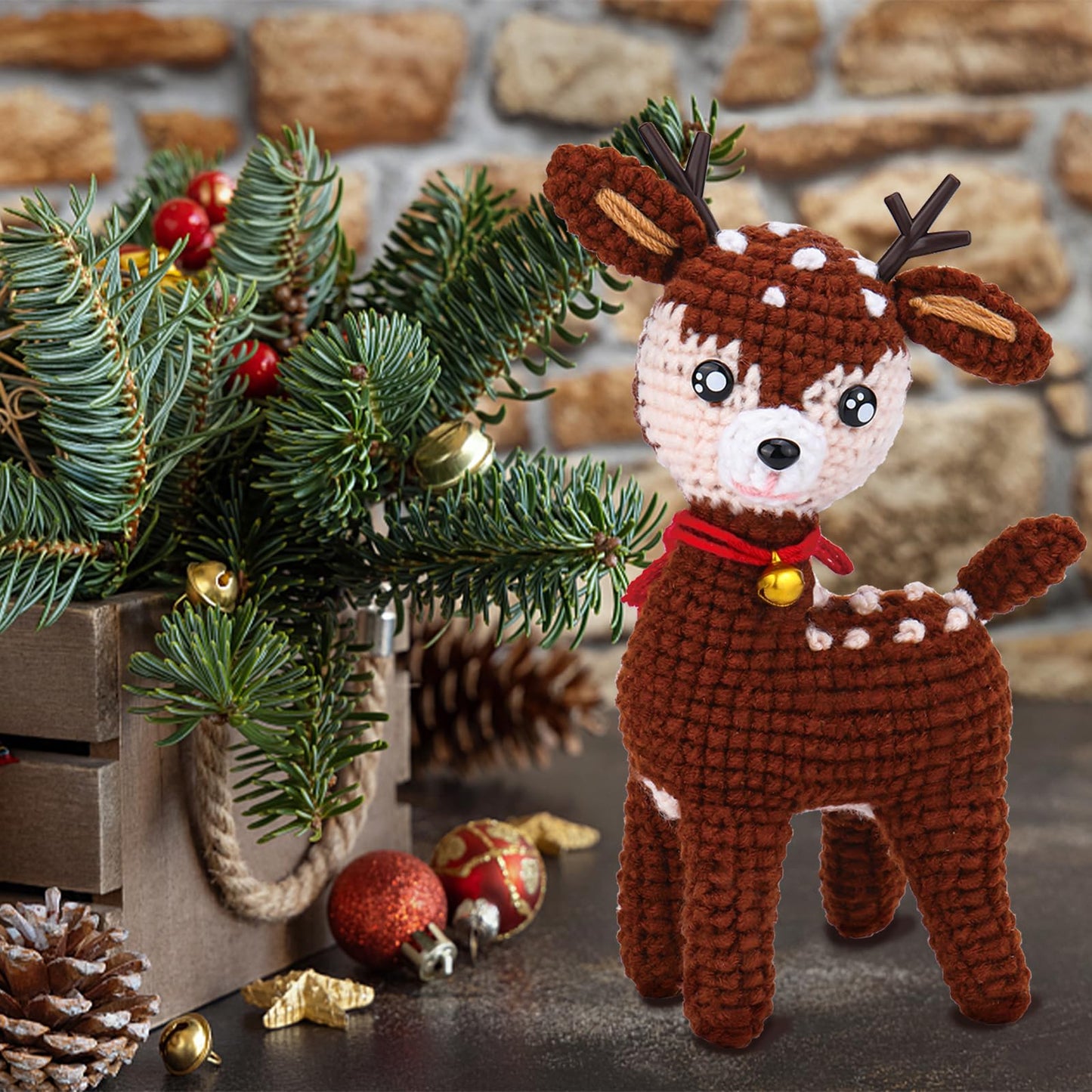 Ollie Deer Crochet Kit  Crochet kit, Crochet xmas, Crochet